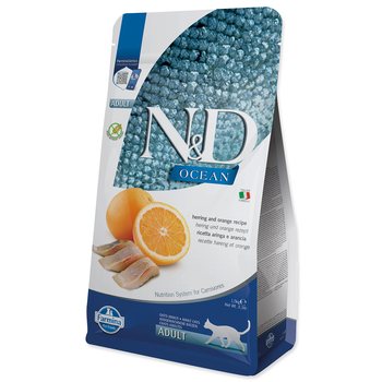 Krmivo N&D Cat Ocean Herring & Orange 1,5kg-KS