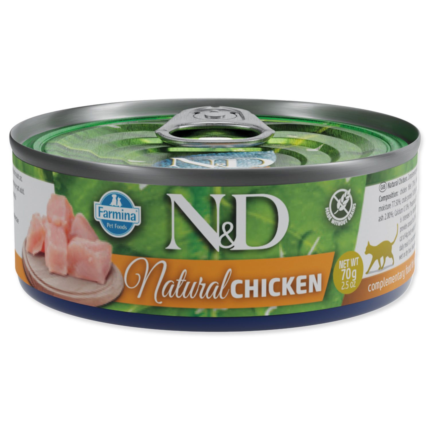 Konzerva N&D Cat Natural Chicken 70g