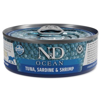 Konzerva N&D Cat Ocean Tuna, Sardine & Shrimp 70g-KS