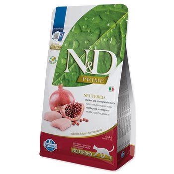 Krmivo N&D Cat Prime Neutered Chicken & Pomegranate 1,5kg-KS
