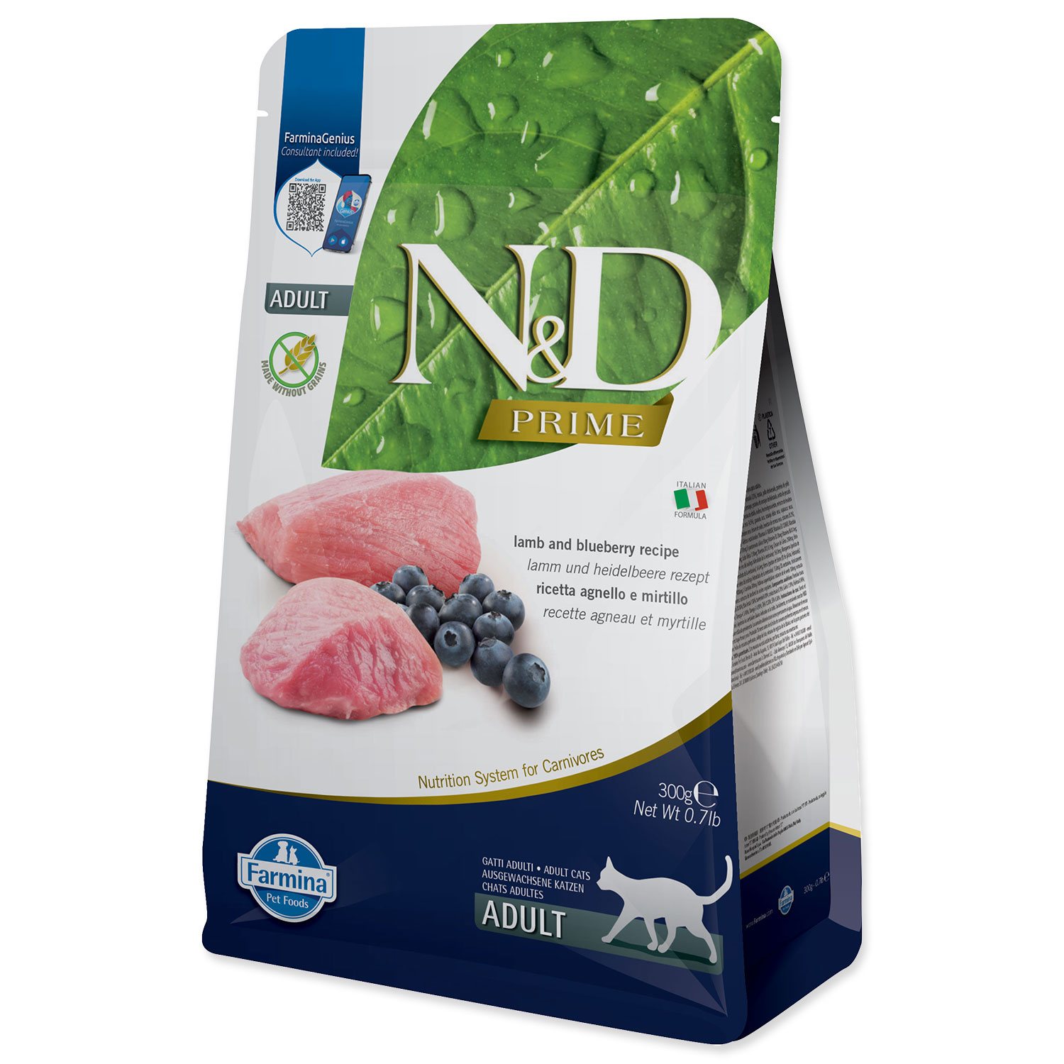 Krmivo N&D Cat Prime Lamb & Blueberry 0,3kg