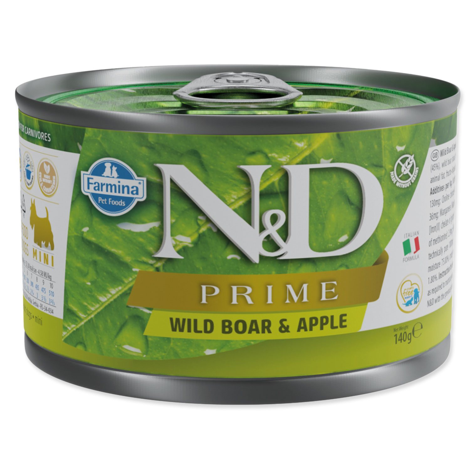 Konzerva N&D Dog Prime Wild Boar & Apple 140g