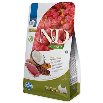 Krmivo N&D Dog Quinoa Adult Mini Skin & Coat Duck & Coconut 0,8kg-KS