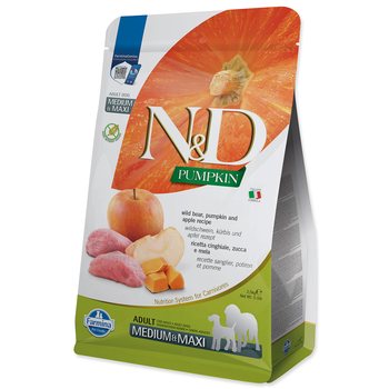 Krmivo N&D Dog Adult Medium & Maxi Grain Free Pumpkin Wild Boar & Apple 2,5kg-KS