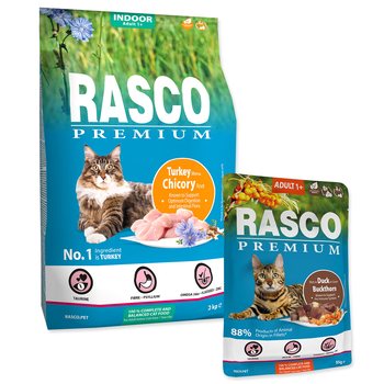 Krmivo Rasco Premium Indoor krůta 2kg + 5 kapsiček ZDARMA-KS