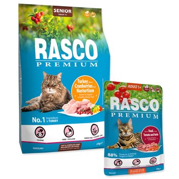 Krmivo Rasco Premium Senior krůta 2kg + 5 kapsiček ZDARMA-KS